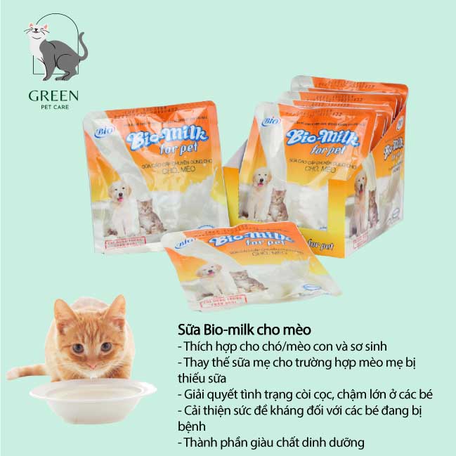 Sữa Bio Milk cho chó mèo gói 100gr