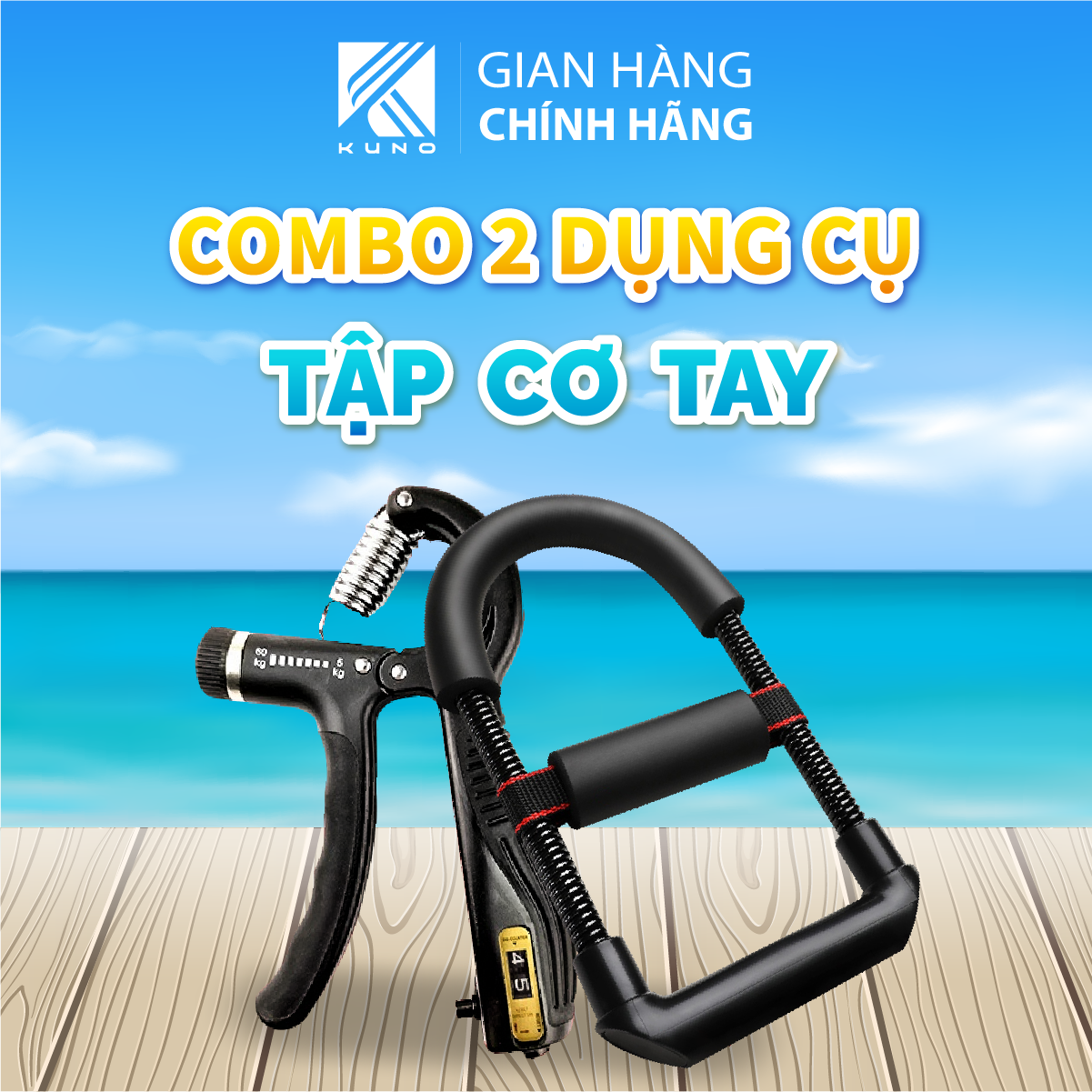 Combo hai món dụng cụ tập tay kìm bóp tay chữ r có đếm số và dụng cụ tập tay chữ u