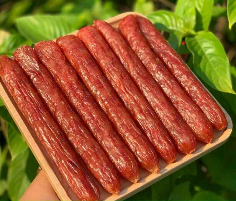 Lạp xưởng tươi 1kg , hương vị gia truyền ,lượng thịt nạc nhiều ,ít béo đặc sản Cai Lậy , món ngon đậm vị Miền tây Việt Nam , Thiên Tú Store