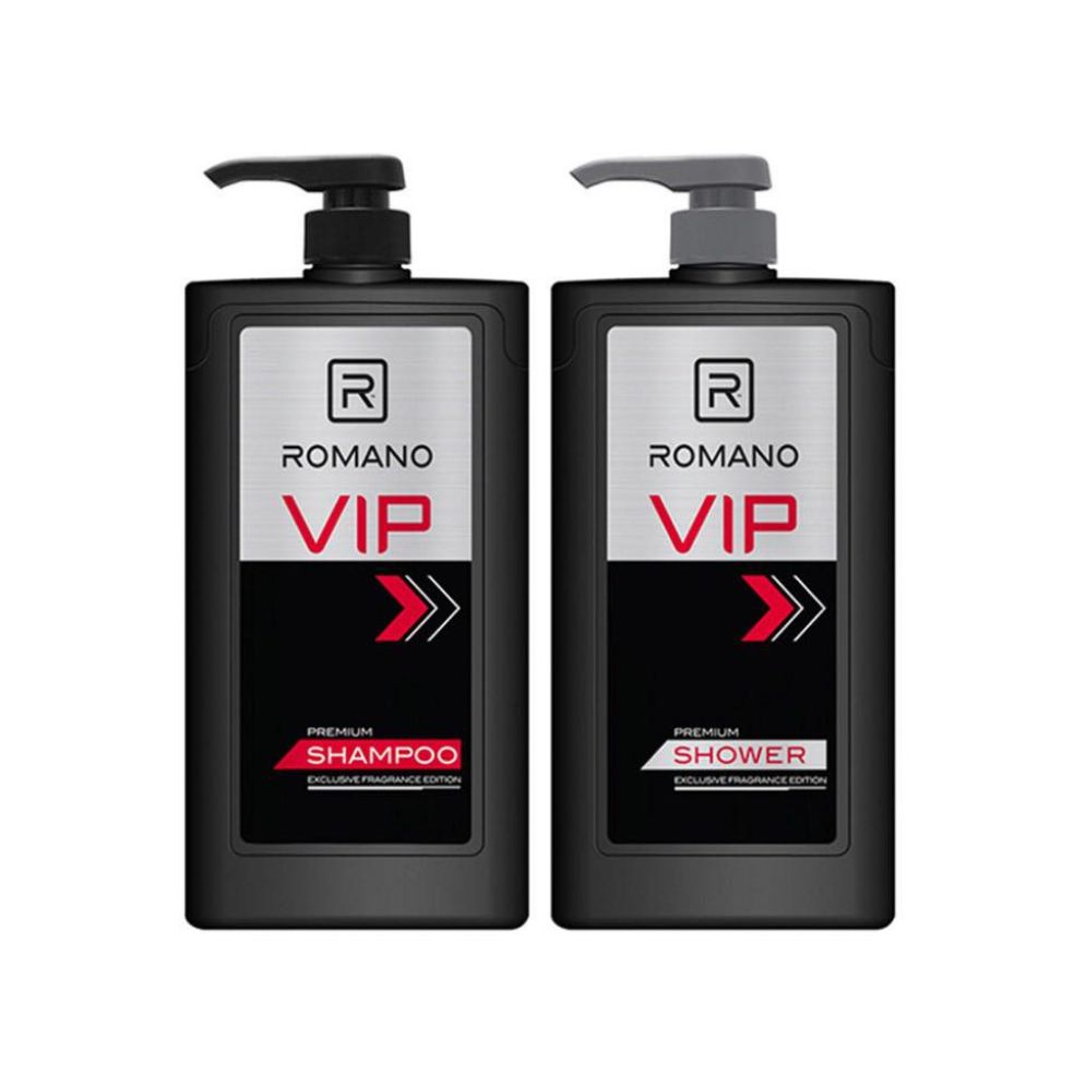 Combo dầu gội romano vip 650ml +sữa tắm romano vip