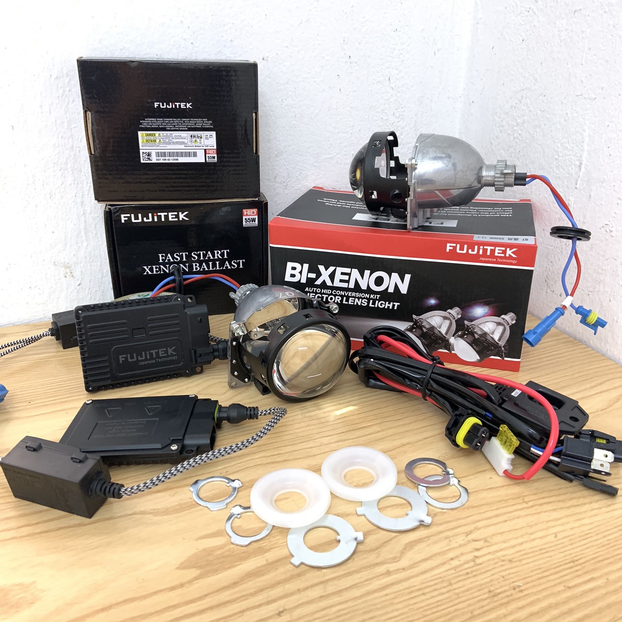 Bộ 2 Đèn bi cầu xenon Q7 lắp cho pha  xe ô tô, xe máy bảo hành 1 năm giá tốt