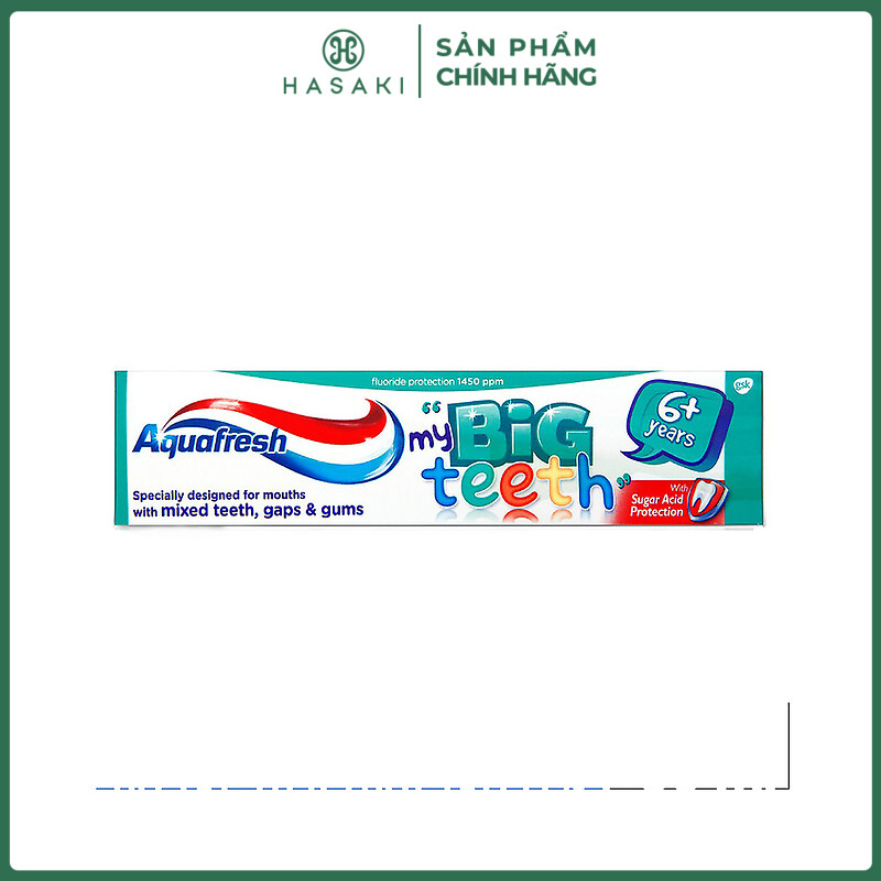 Kem đánh răng aquafresh big teeth cho trẻ từ 6 tuổi 50ml