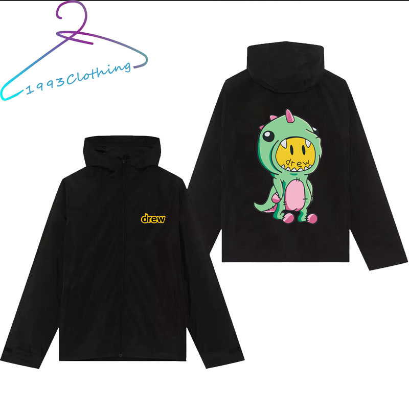 Áo khoác dù có nón form rộng in hình gấu drew,👚freeship👚,local brand hàng vnxk 2 lớp chóng nắng,1993clothing