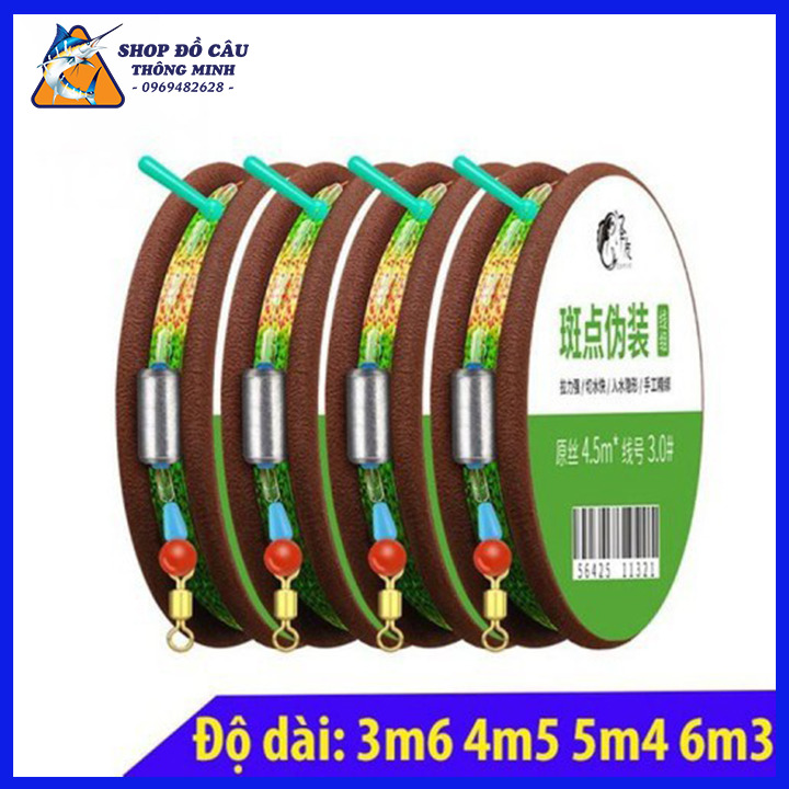 Dây trục câu đài buộc sẵn đầy đủ các kích thước dây câu cá cước câu cá chì câu cá thẻo câu đài