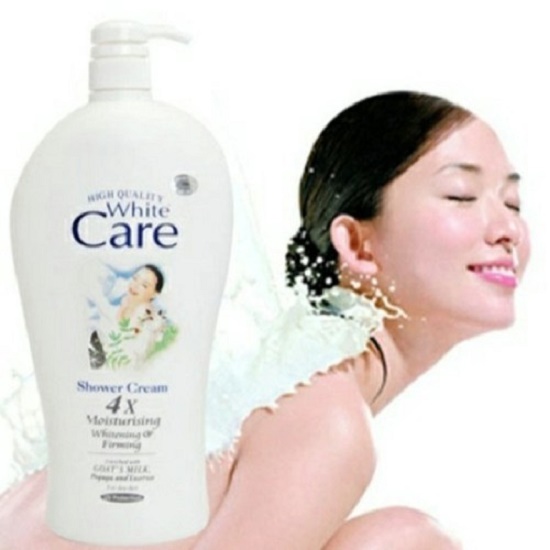 M-1 chai sữa tắm dê white care 9x 1200ml lam trang da