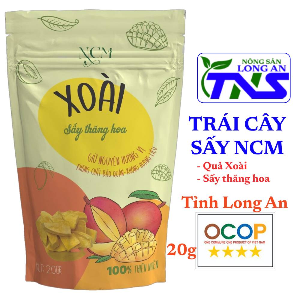 Xoài sấy thăng hoa ncm 20g - nông sản long an