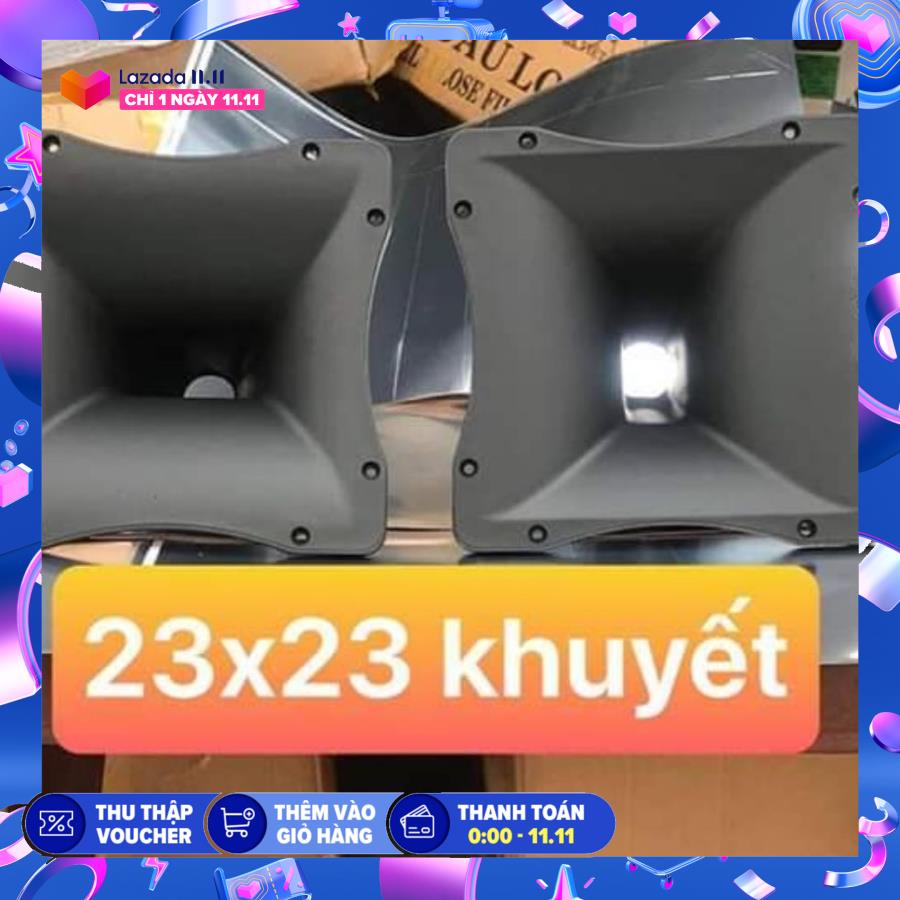 Họng 23x23 khuyết 1cap bằng nhựa gắn trebl 750 màu đen
