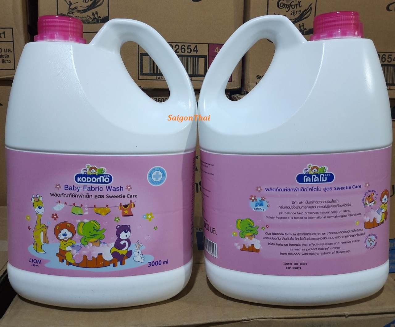 (SGT) Nước Giặt Kodomo Thái Lan 3 lít - Màu Hồng