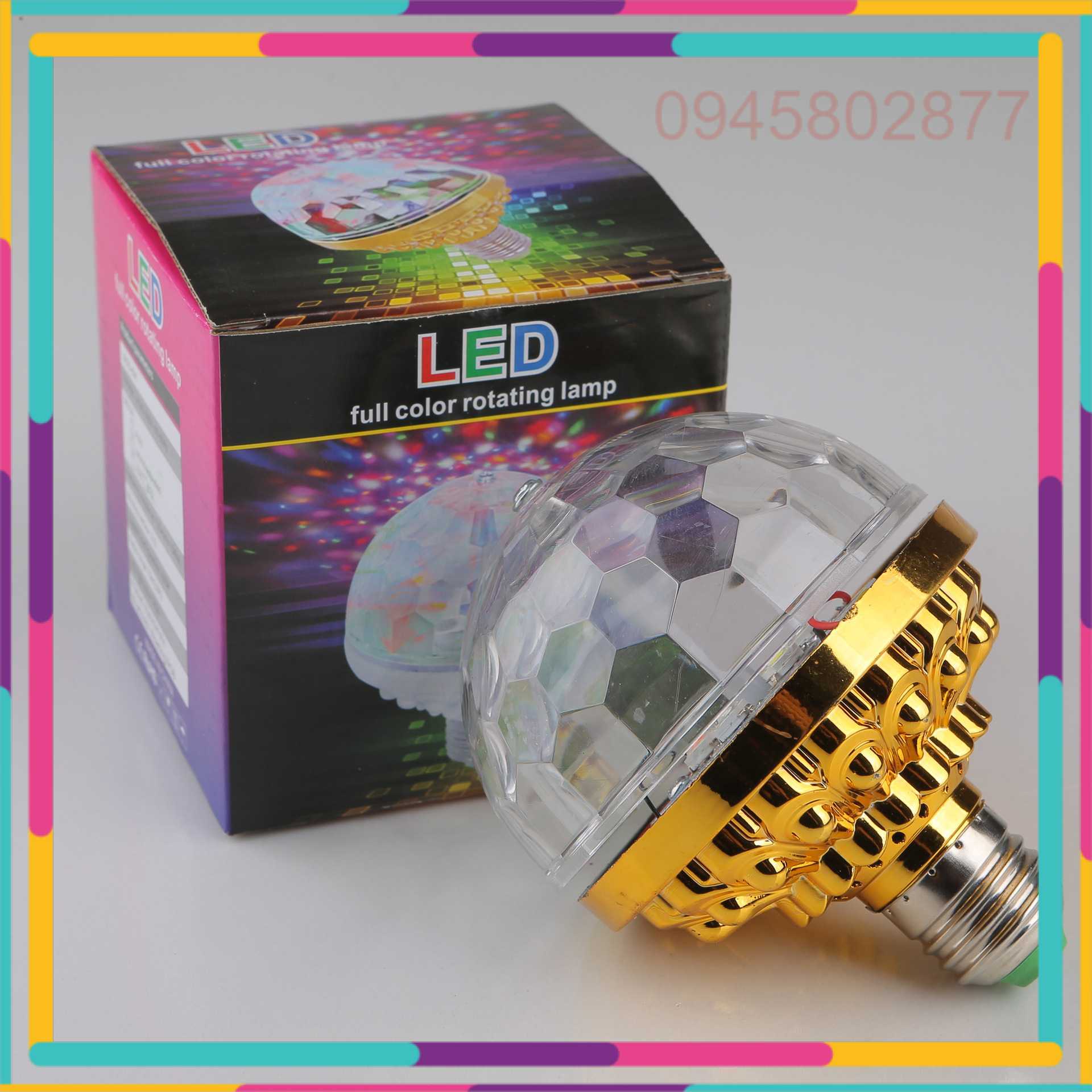 Đèn Led 7 màu vũ trường-Đèn led 7 màu vũ trường xoay nhiều màu sắc -Bóng đèn led vũ trường -Bóng đèn xoay 7 màu trang trí nhà cửa- Đèn xoay vũ trường