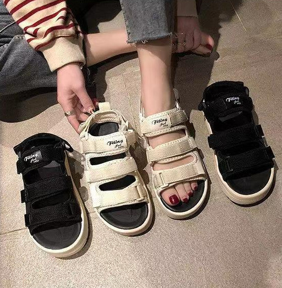 Dép sandal thời trang nam nữ 3 quai fitting 1958 - dép quai hậu mẫu mới