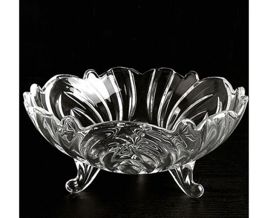 DĨA TRÁI CÂY THỦY TINH PHA LÊ 3 CHÂN - KHAY ĐỰNG HOA QUẢ, ĐĨA TRÁI CÂY, THỐ ĐỰNG TRÁI CÂY BÁN TRÀ SỮA, SINH TỐ