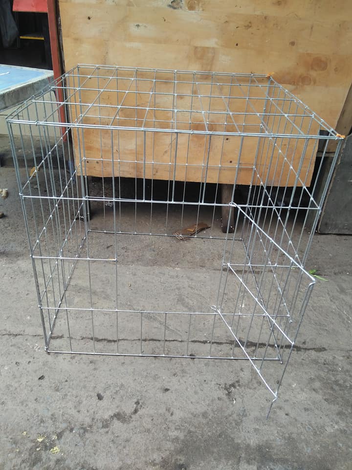 Lồng kẽm nuôi gà khổ 60 vuông không khây lồng có móc gài