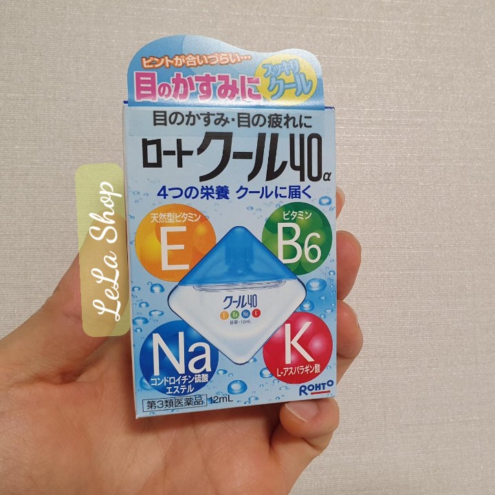 [HCM]Nước Nhỏ Mắt Vitamin 40 Rohto Nội Địa Nhật (Xanh The Mát)