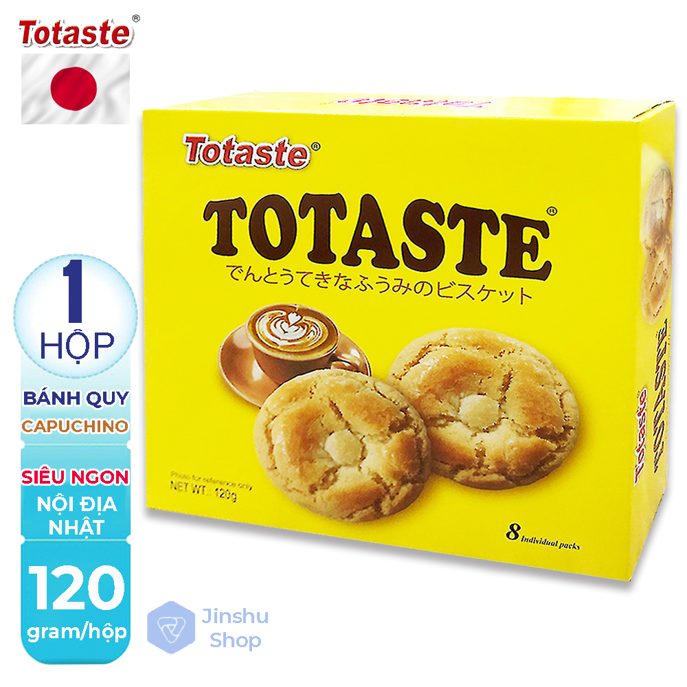 [ BÁNH QUY CAPUCHINO SIÊU NGON] 01 Hộp x 120gr Bánh Quy Vị Capuchino Totaste Nhật (Date: 02/2022) - Đồ ăn vặt có thể dùng làm quà biếu sang trọng.-[ 12.12 Hot Deals ]