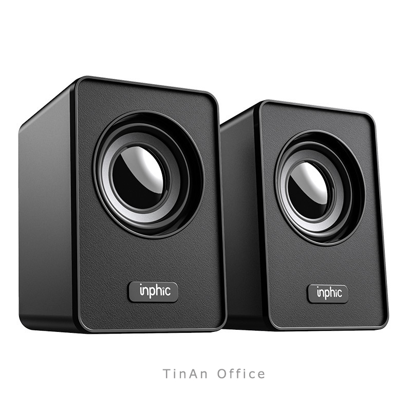 Loa máy tính usb inphic us2, loa siêu trầm mini cầm tay chống nước âm lượng lớn ngoài trời
