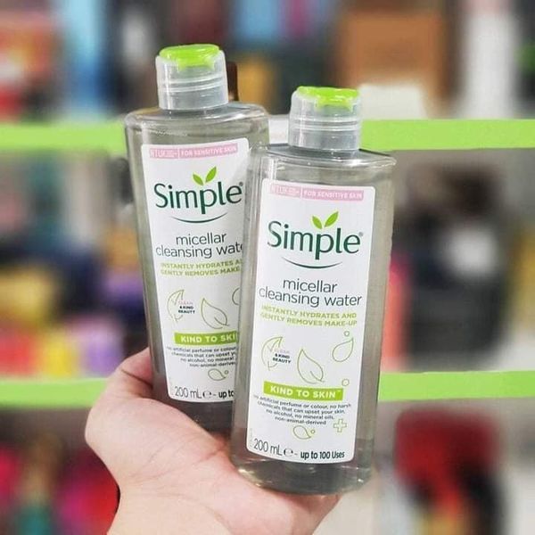 Nước tẩy trang simple không cồn cho mọi loại da