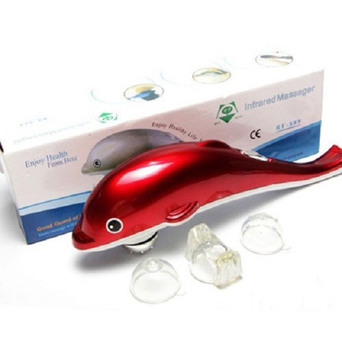 Máy massa cầm tay hình con cá heo 3 đầu - Máy massa 3 đầu -Máy Massa Cầm Tay Hình Con Cá Heo 3 Đầu Dolpin