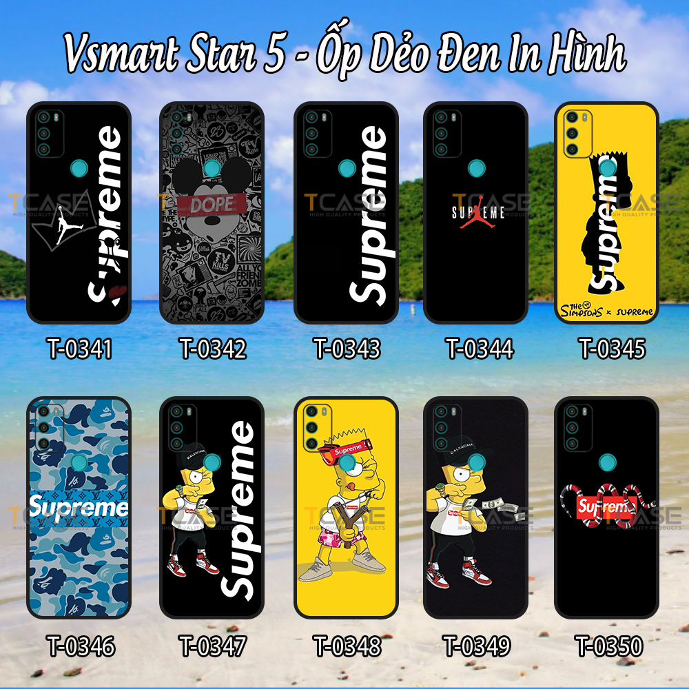 Ốp lưng Vsmart Star 5 - Ốp dẻo đen hình Sup_Reme
