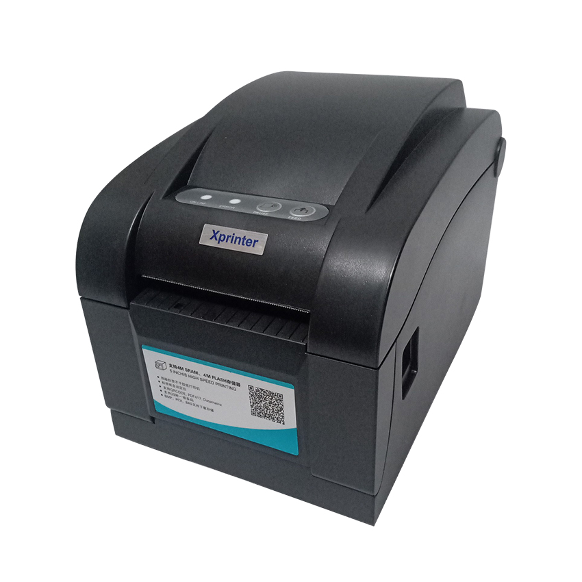 Máy in tem mã vạch xprinter xp350b vừa in hóa đơn, vừa in tem mã vach, siêu bền, tặng ngay 1 cuộn giấy in 2000 tem - zukipos