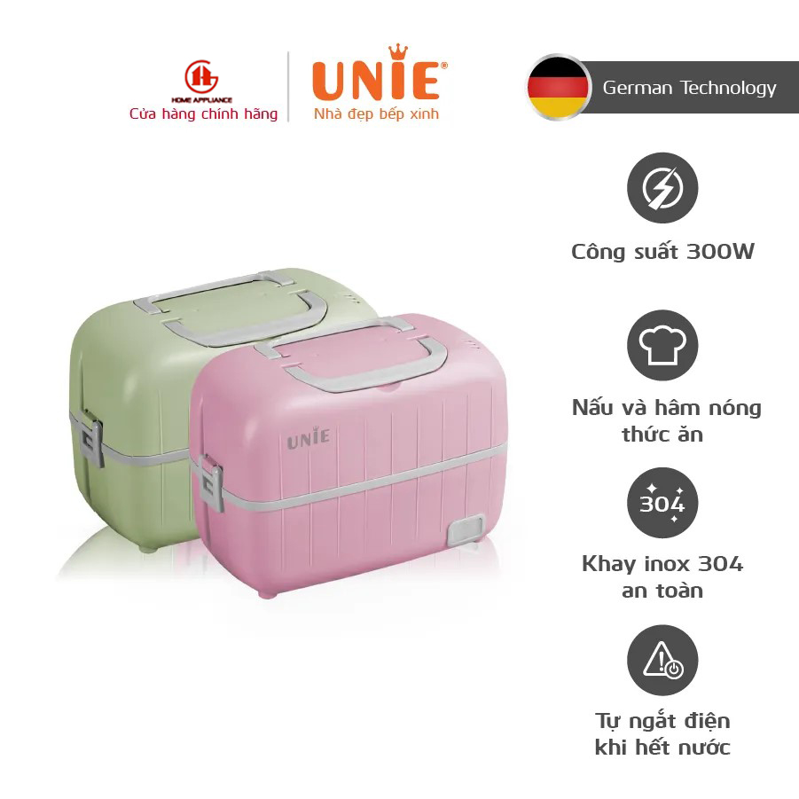 Hộp đựng cơm cắm điện văn phòng cao cấp UNIE UV-P1, Model 2023