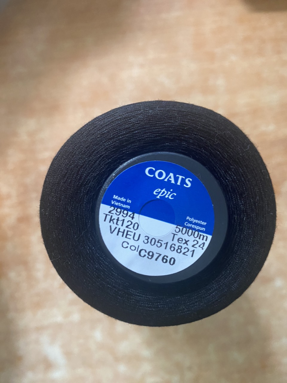 Chỉ đen COATS tex 24