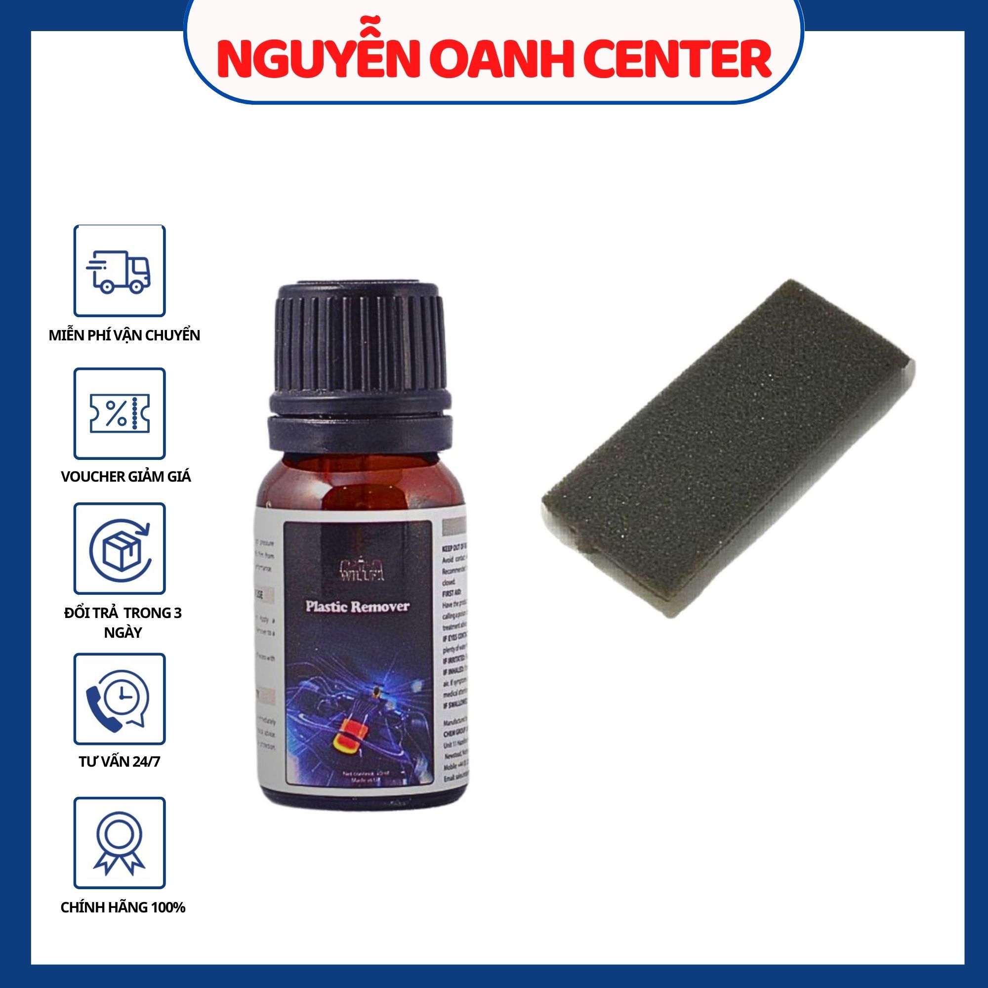 Chai Phục hồi nhựa nhám Plastic Remover 10ml