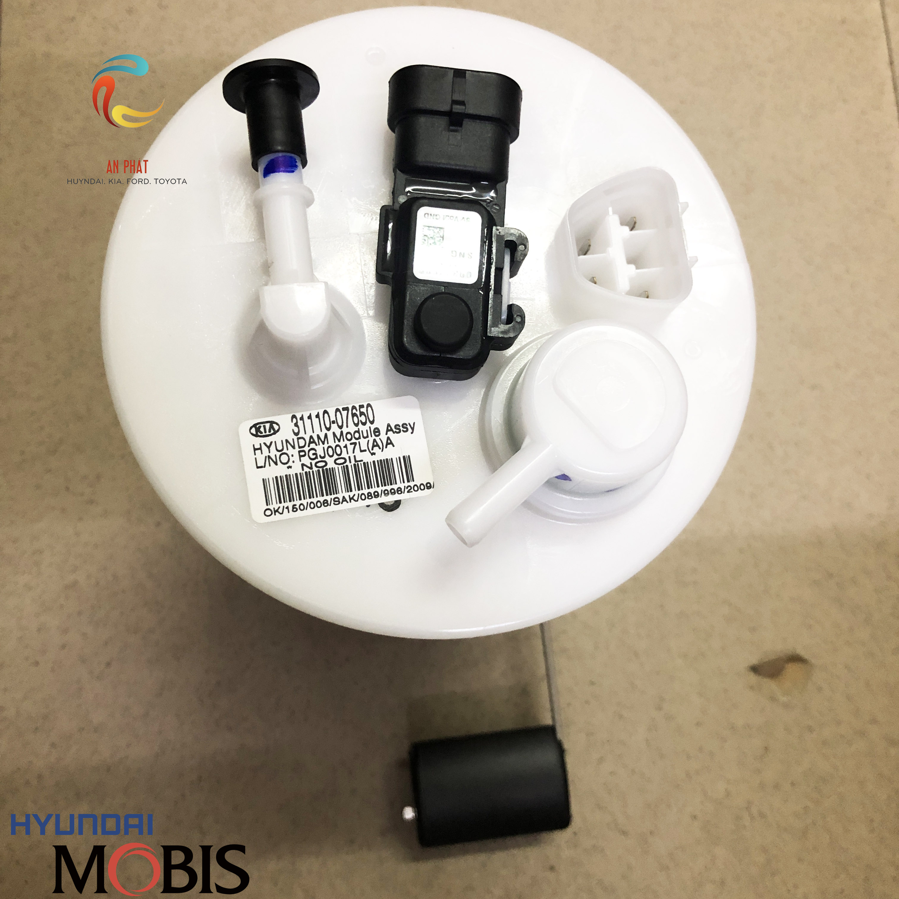 Cụm bơm xăng có cảm biến không thông hơi kia morning/picanto 3111007650ds chính hãng kia hàn quốc