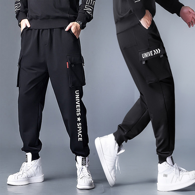 [ Free Ship Max ] Quần Jogger Nam Bo Ống Phối Túi Họa Tiết Ô Vuông Vàng Nổi Bật Kiểu Dáng Trẻ Trung Phá Cách   Glamour Store QUAN NAM 055