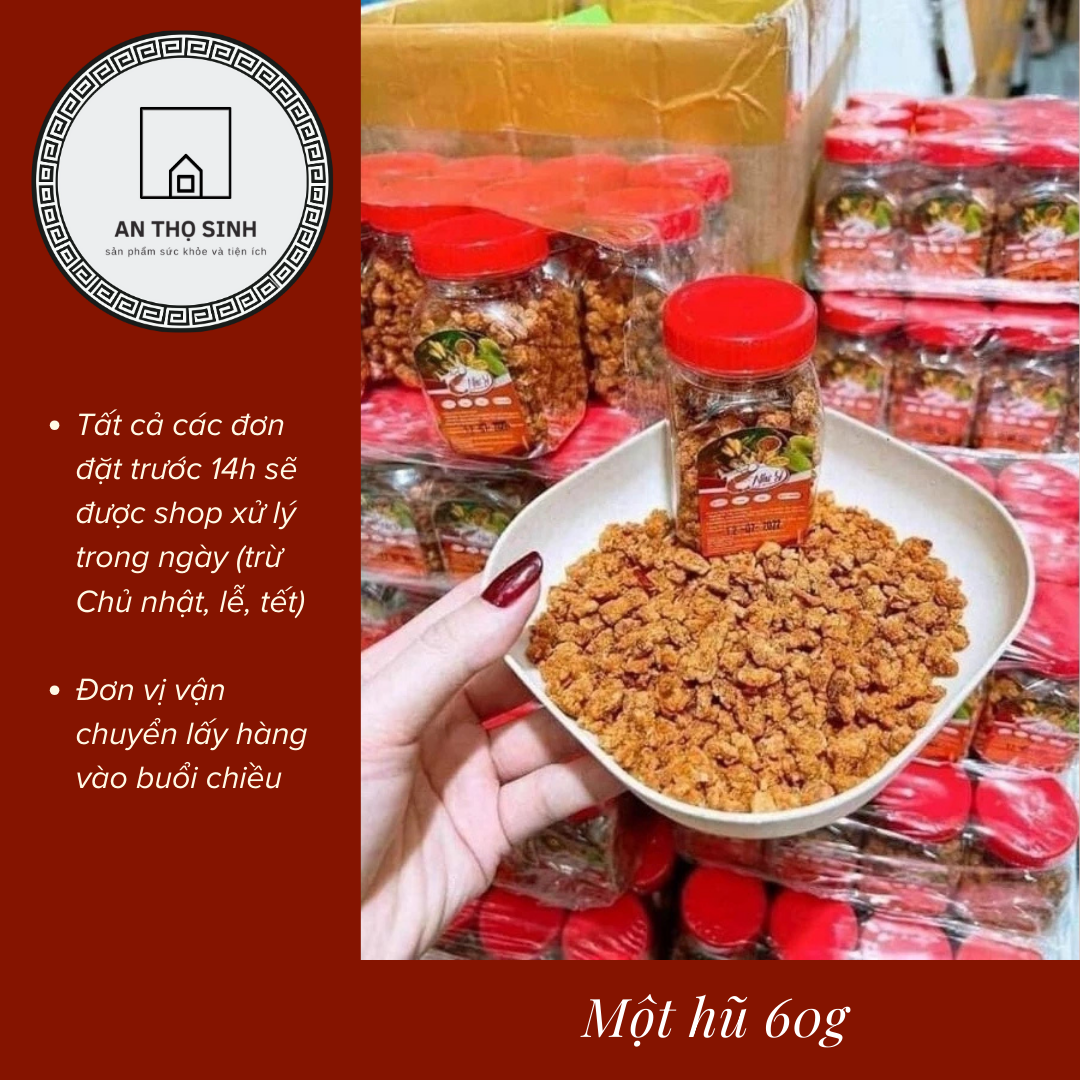 [Một hũ 60g] Muối tôm Như Ý hạt to thơm ngon giòn rụm (date mới)