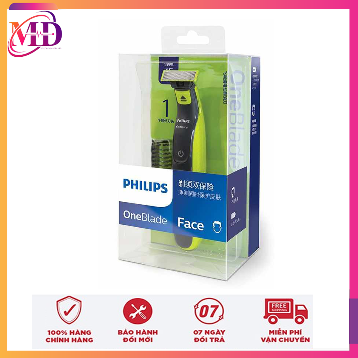 Dao cạo râu, Máy cạo râu Philips QP2527 -Cạo Râu Khô Và Ướt Dễ Dàng dùng sạc