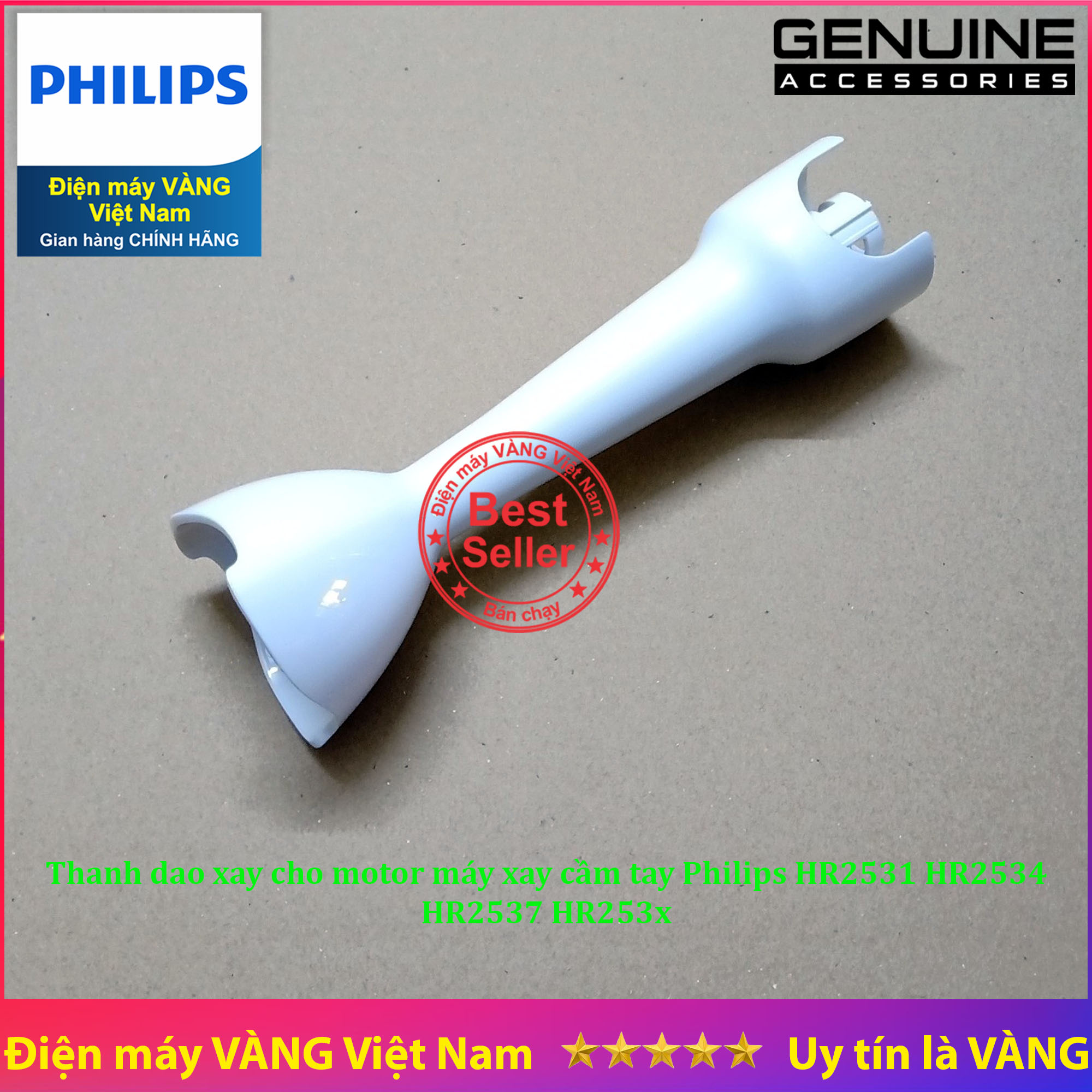 Thanh dao xay cho motor máy xay cầm tay Philips HR2531 HR2534 HR2537 HR253x