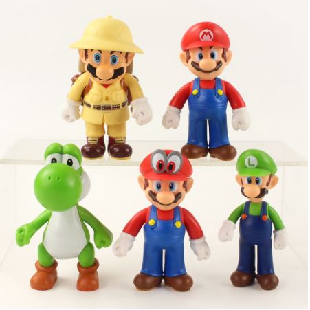 Mô hình nhân vật trong game Mario 8 cm
