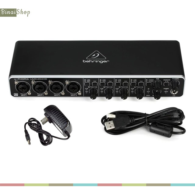 Behringer uphoria umc404hd - sound card thu âm chuyên nghiệp