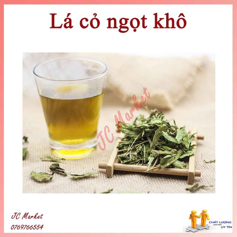 Lá cỏ ngọt sấy khô hàng đẹp 500 gram