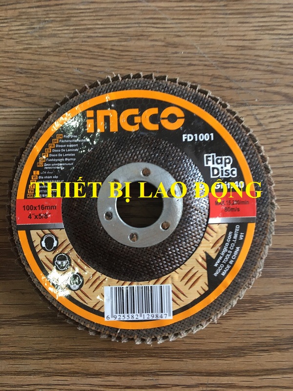 Nhám xếp 100mm*16mm,p40, ingco fd1001