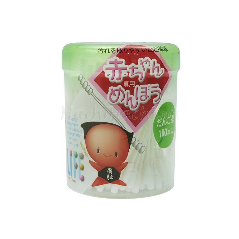 Tăm bông life trẻ em xoắn 180 que