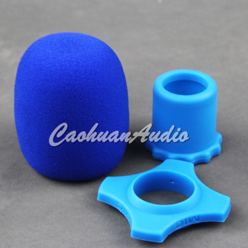 [HCM]Bông lọc micro kèm chống lăn xanh dương