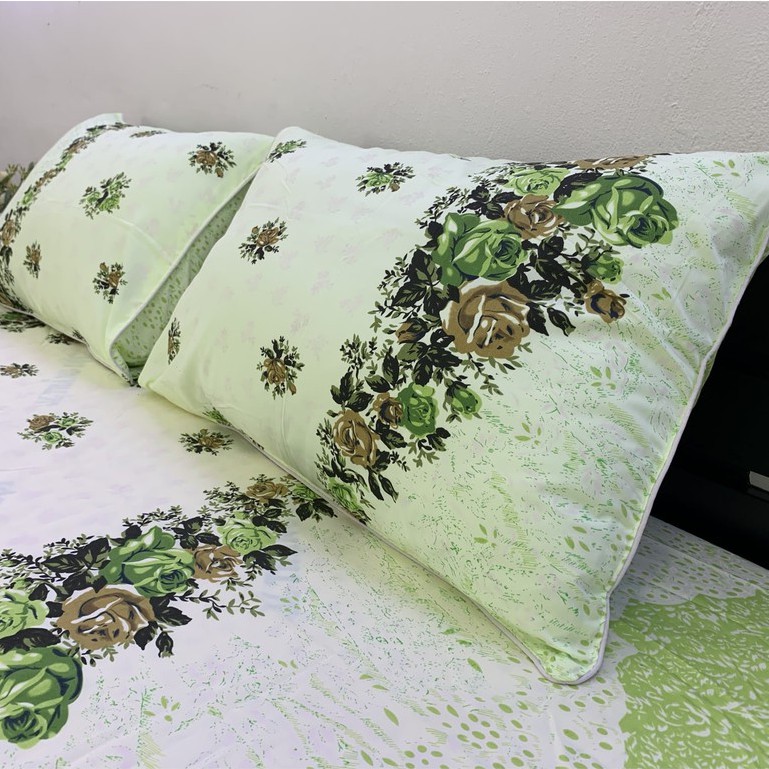 Drap Giường Ga Giường Cotton Thắng Lợi Mẫu Mới Mát Mềm Mịn Đẹp Vượt Thời Gian - Mẫu Hoa Nhí Xanh