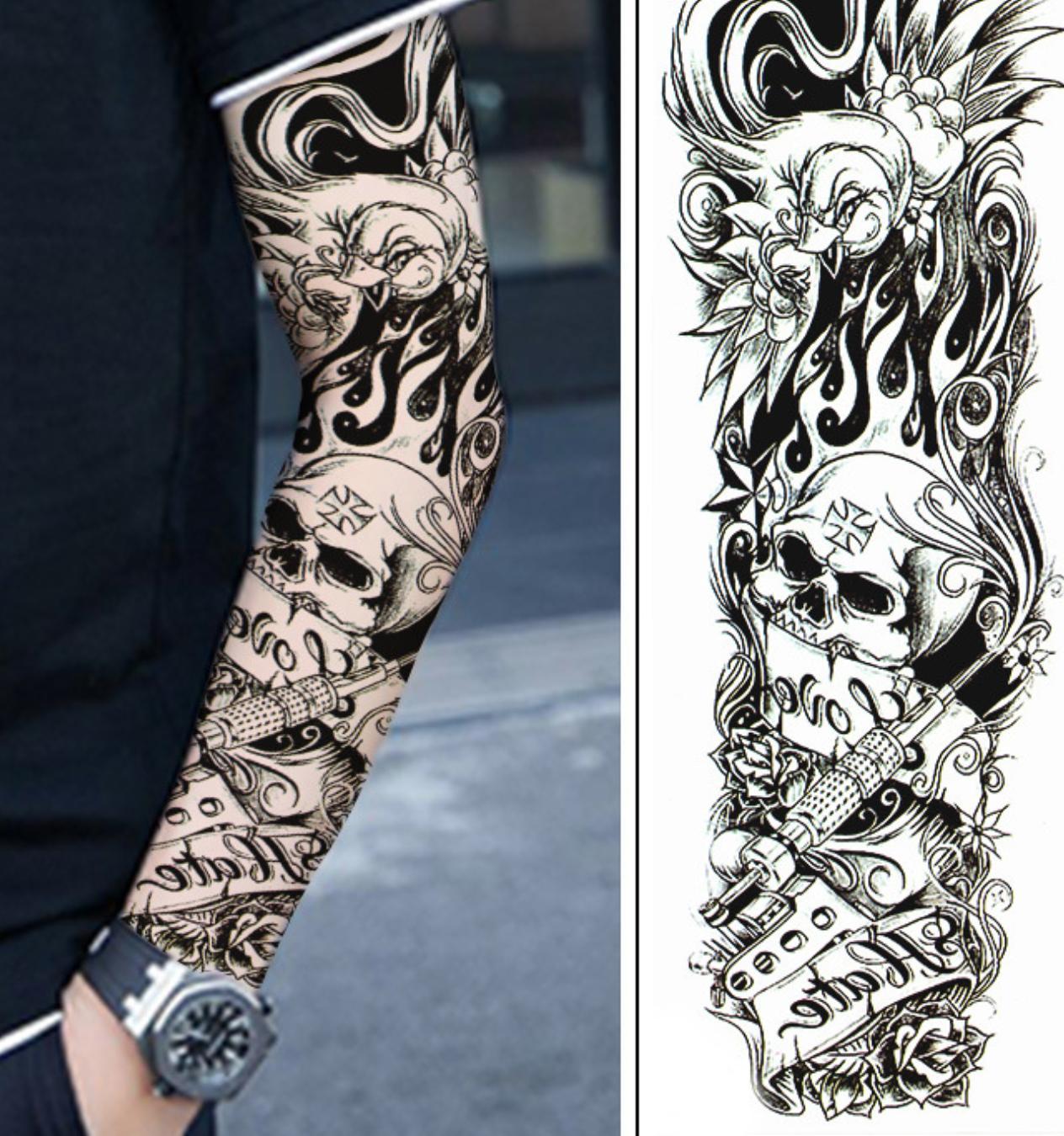Găng tay hình xăm tattoo đẹp giá rẻ có bán sỉ tại TPHCM
