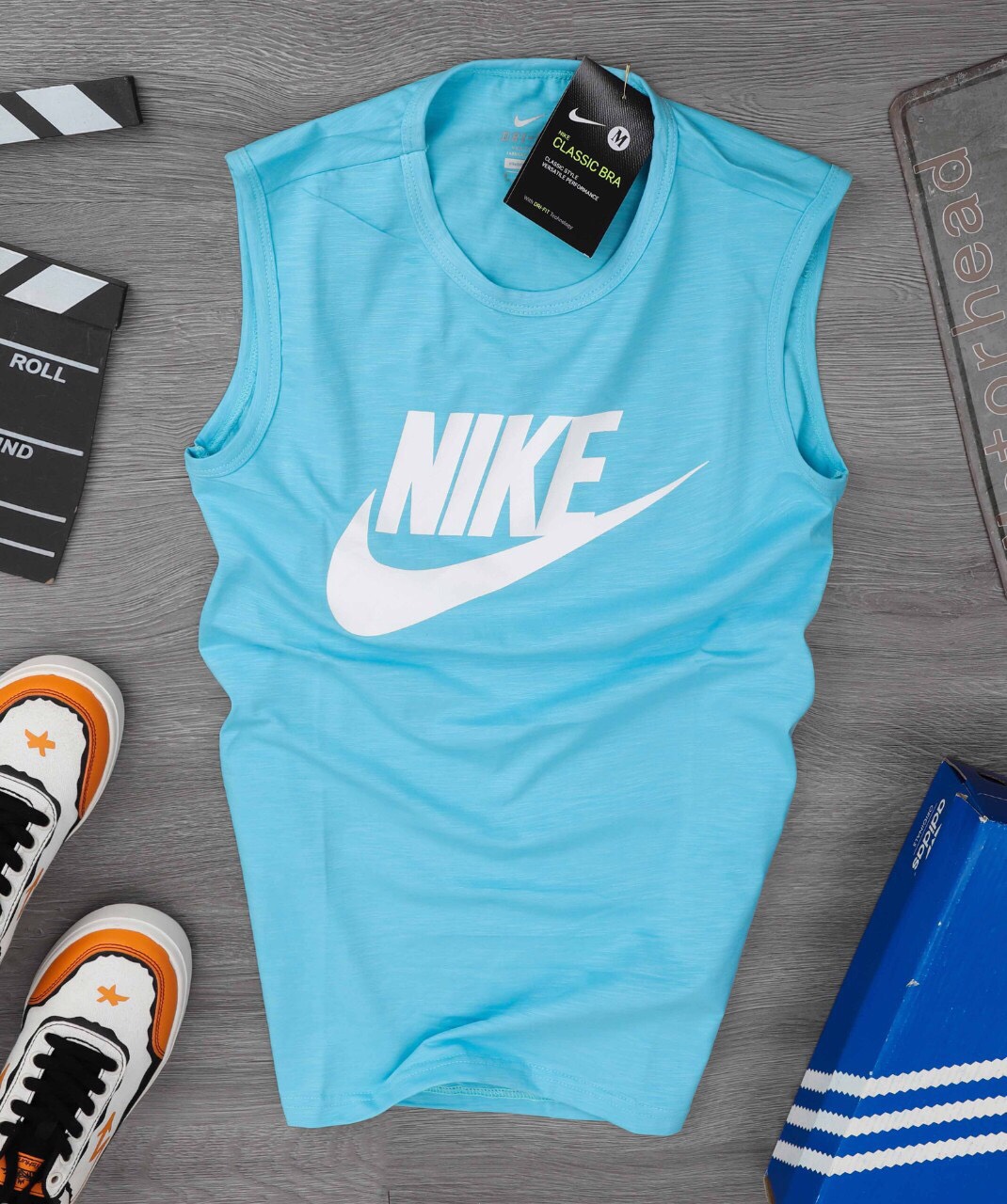 Áo ba lỗ thun thể thao nam NlKE 005 - Vải Cotton ba lỗ - Key Sport chuyên đồ tập, quần áo tập gym VNXK