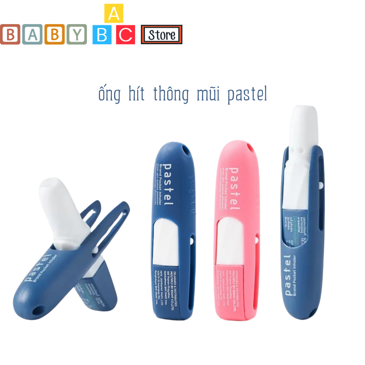 Ống hít mũi pastel ống hít thông mũi thái lan 2 đầu