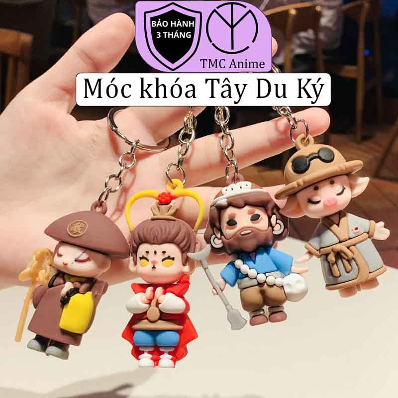 Móc khóa tây du ký, móc treo balo chìa khóa ô tô G25 TMC Anime - Mẫu mới hot trend