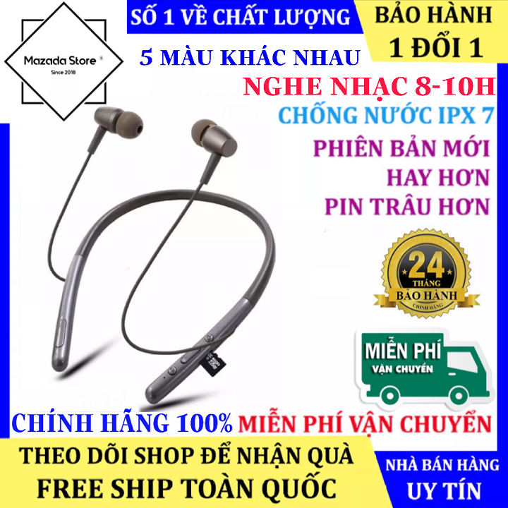 Tai Nghe Bluetooth Wireless H700 Quàng Cổ Siêu Xịn, Pin Trâu - Tai nghe bluetooth mini h700, Tai nghe quàng cổ, Tai nghe dây Bluetooth - tai nghe bluetooth dây đeo cổ