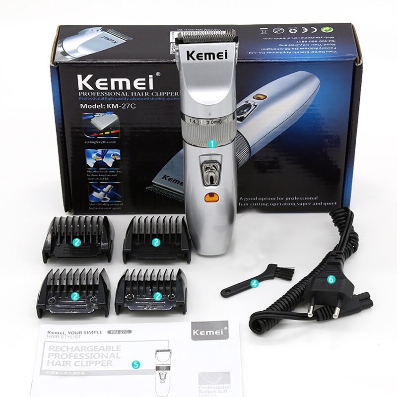 Tông đơ cắt tóc gia đình và trẻ em kemei km 27c