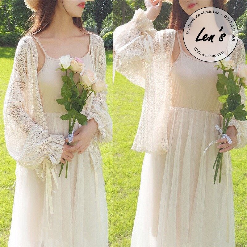 ÁO KHOÁC MỎNG REN TIỂU THƯ