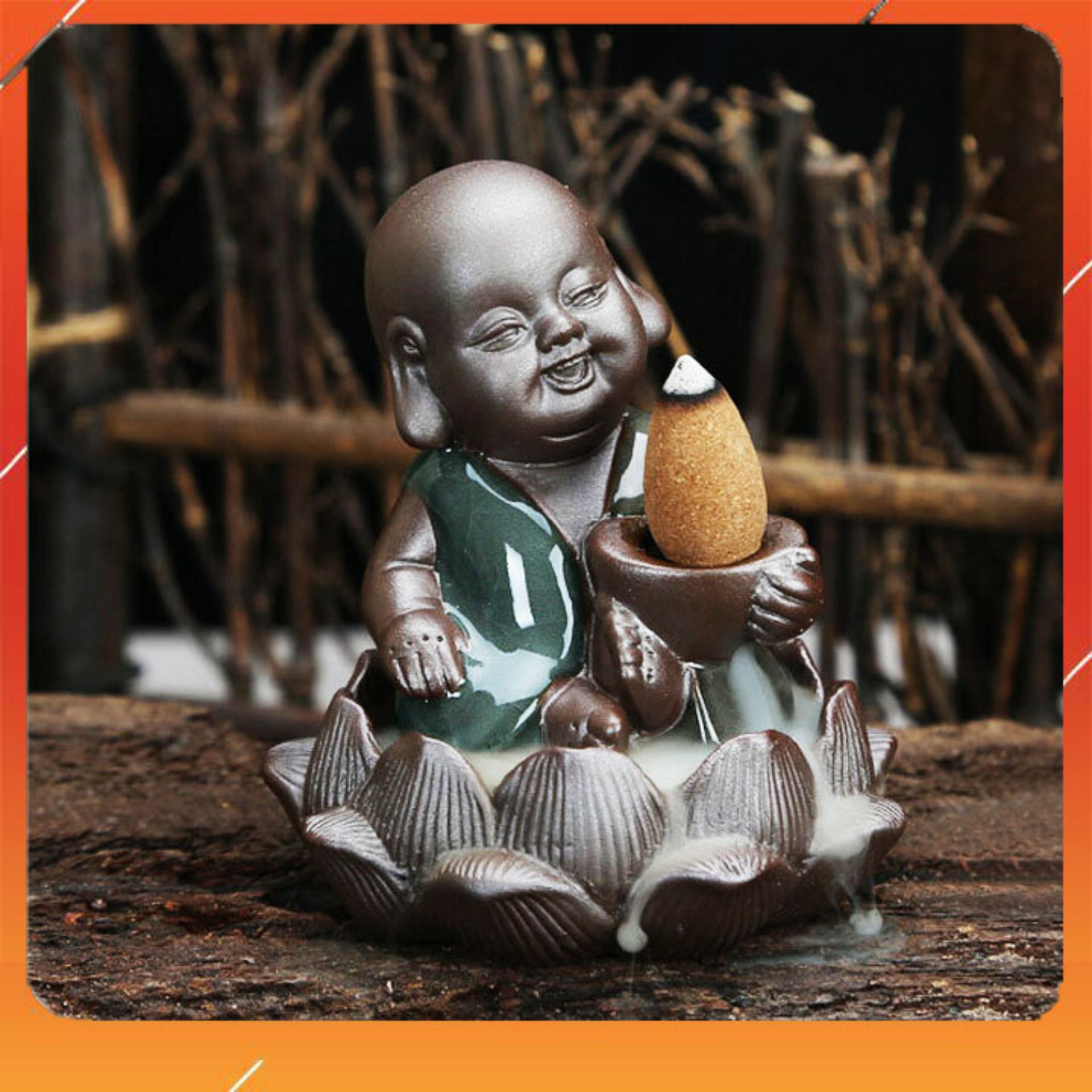Thác Khói Trầm Hương cậu bé thần tài bê vàng