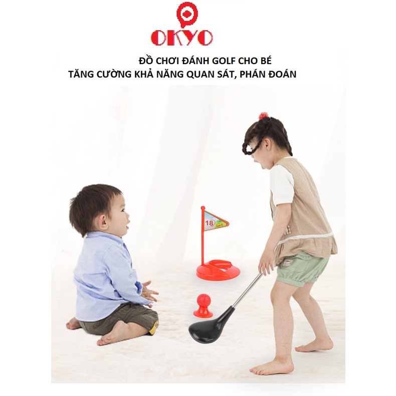 Đồ chơi Golf cho bé (bộ Gofl, bộ gôn) loại cao cấp giúp trẻ vận động, tương tác, phát triển trí tuệ, phản xạ