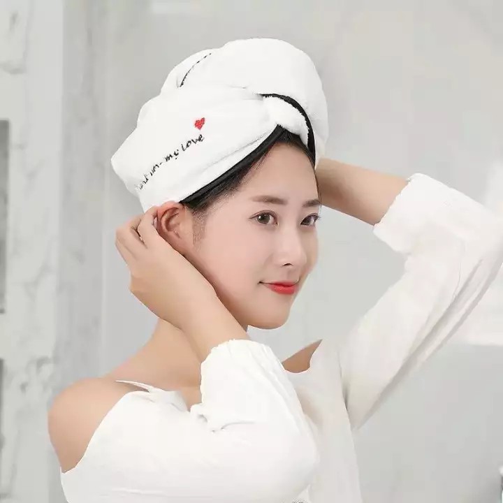 Khăn ủ tóc siêu thấm nước - giúp tóc khô nhanh trong vài phút