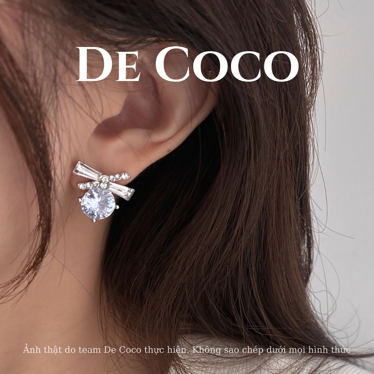 Khuyên tai đính đá Minos De Coco