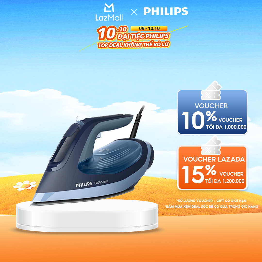 Bàn Ủi Hơi Nước Philips DST6120/20|2600W - Hàng Chính Hãng